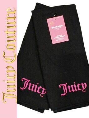Juicy Couture Home Set Of 2 Juicy Script Logo Kitchen Towels